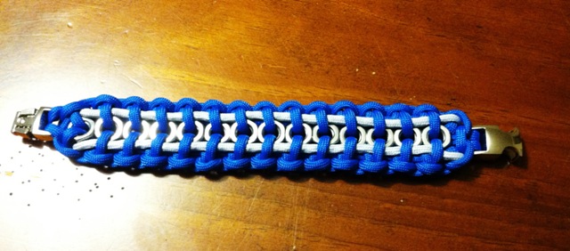 Royal Blue with Silver Hex Nut