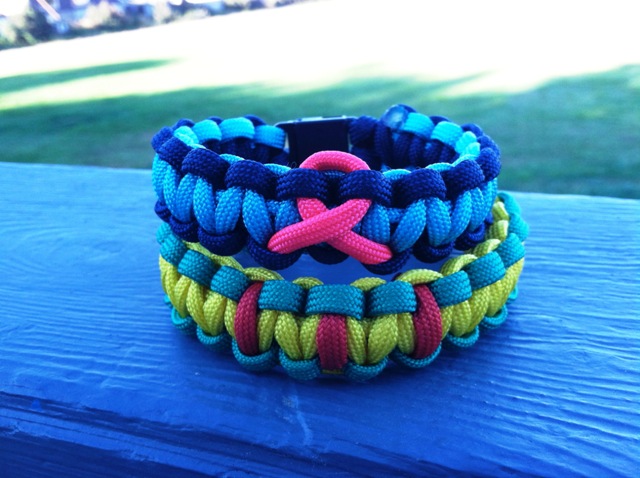 Kelly Green & Royal Blue w/Breast Cancer Ribbon Cobra and Vietnam Ribbon Cobra